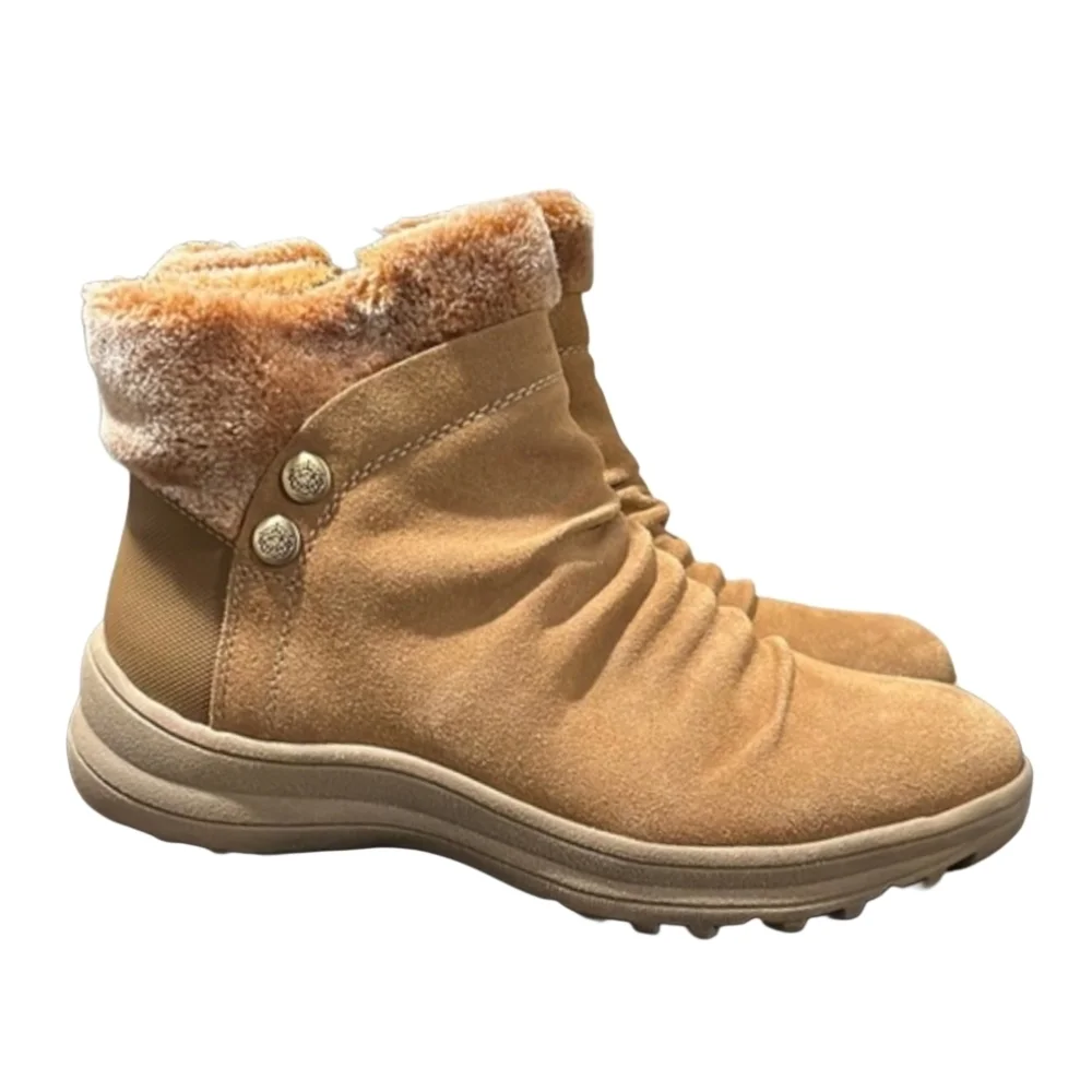 BareTraps Tan Winter Boots with Faux Fur